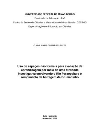 Uso de espaos no formais p[...]