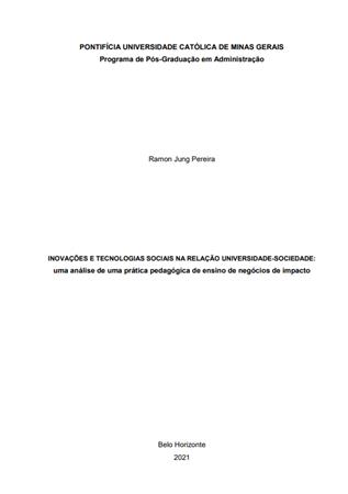 INOVA��ES E TECNOLOGIAS SOCI[...]