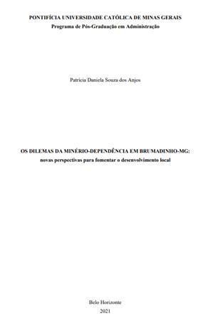 OS DILEMAS DA MIN�RIO-DEPEND[...]