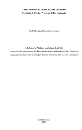 A Defensoria Pblica e o cot[...]
