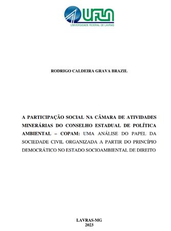 A participao social na cm[...]