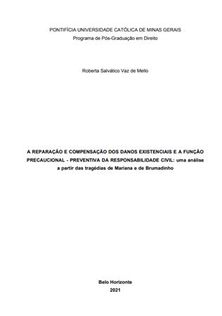 A REPARAO E COMPENSAO DO[...]