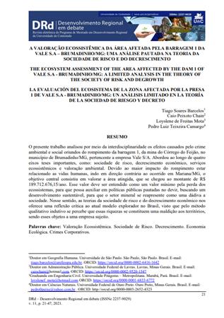 A VALORAO ECOSSISTMICA DA[...]