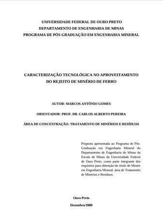 Caracteriza��o tecnol�gica n[...]