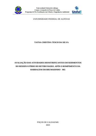 Avalia��o das atividades des[...]