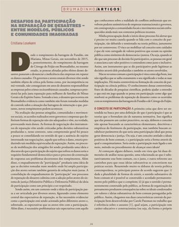 Desafios da participa��o na [...]