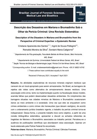 Descrio dos desastres em M[...]