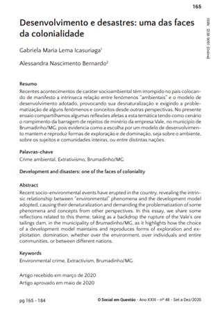 Desenvolvimento e desastres:[...]