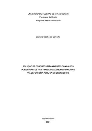 Solu��o de Conflitos em Ambi[...]