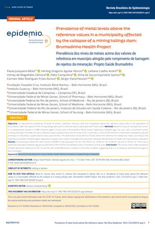 Prevalence of metal levels a[...]