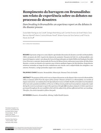 Rompimento da barragem em Br[...]