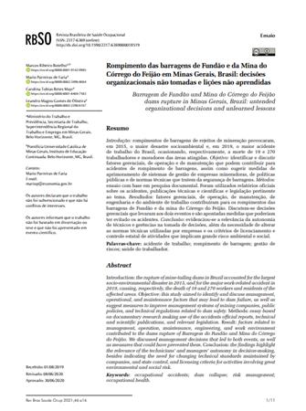 Rompimento das barragens de [...]