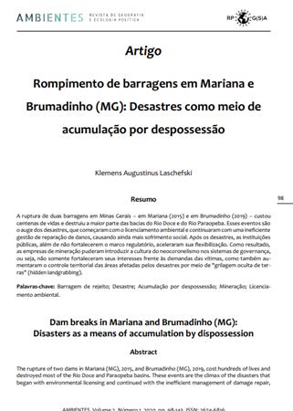 Rompimento de barragens em M[...]