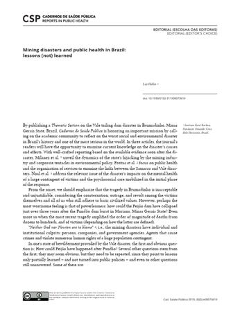 Mining disasters and public [...]