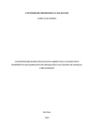 As responsabilidades pelos d[...]