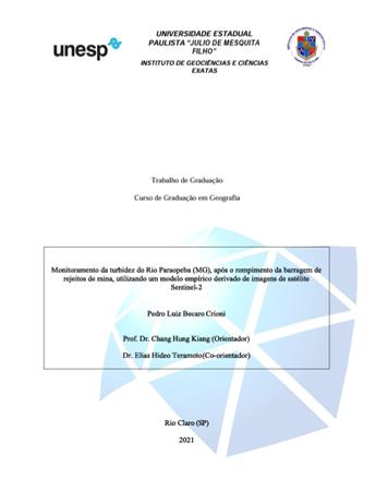 Monitoramento da turbidez do[...]