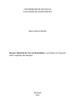 Desastre industrial da Vale [...]