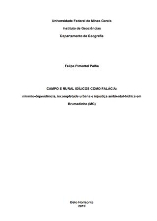 Campo e rural id�licos como [...]