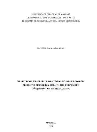 Desastre ou trag�dia? Estrat[...]