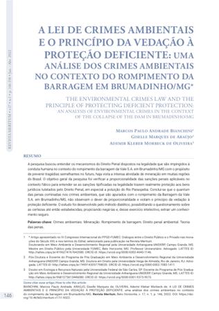 A LEI DE CRIMES AMBIENTAIS E[...]