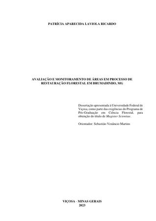 Avalia��o e monitoramento de[...]